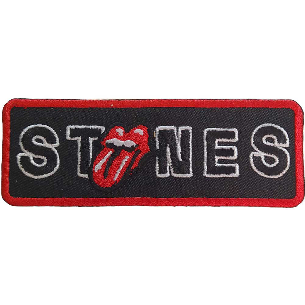 Rolling Stones Border No Filter Licks Woven Patch Front