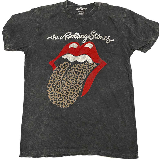 Rolling Stones Leopard Tongue T-shirt Front