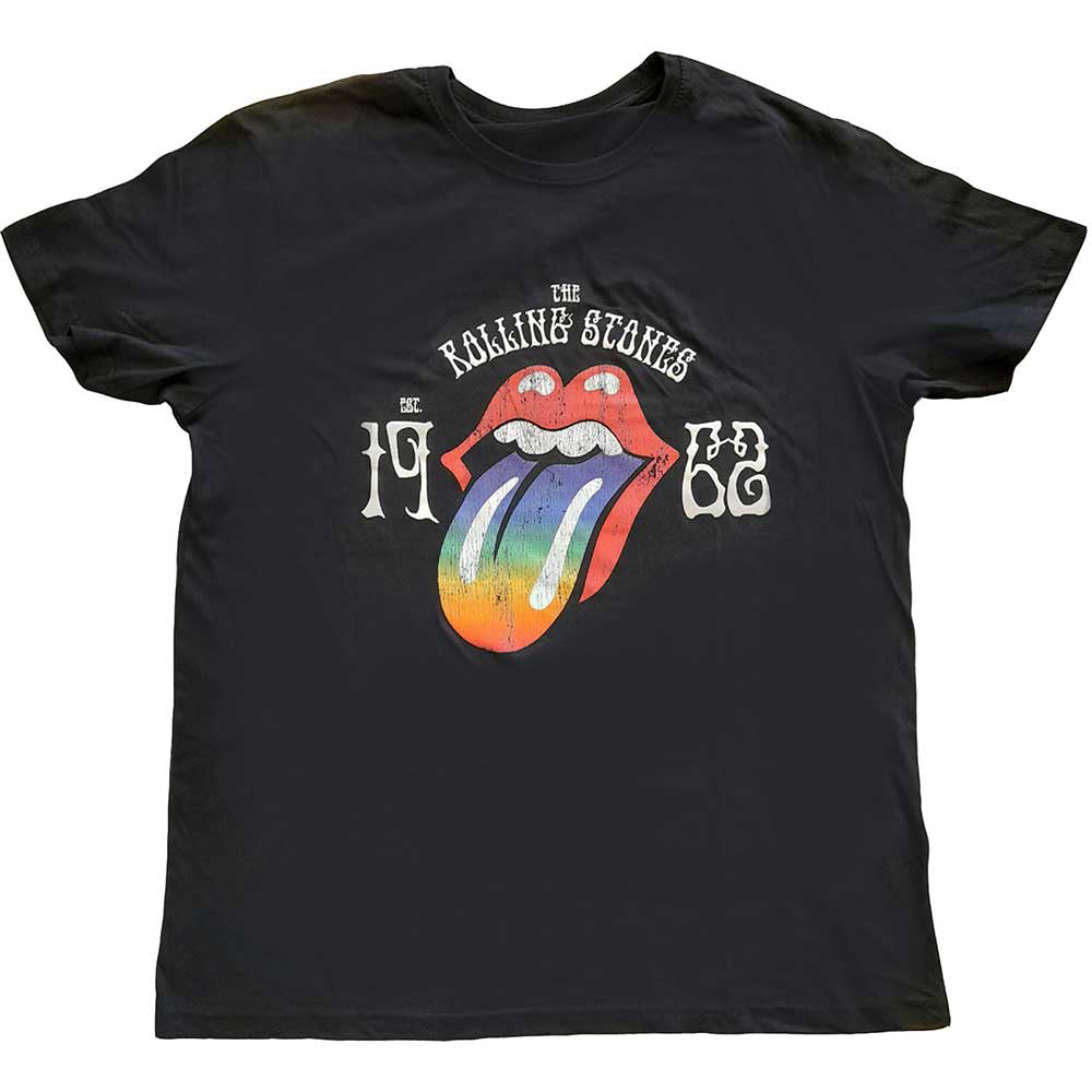 Rolling Stones Sixty Rainbow Tongue '62 T-shirt Front