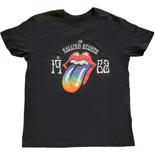 Rolling Stones Sixty Rainbow Tongue '62 T-shirt Front