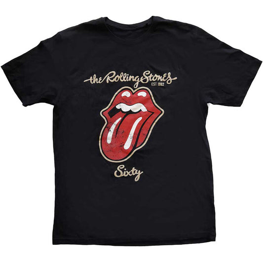 Rolling Stones Sixty Plastered Tongue T-shirt Front