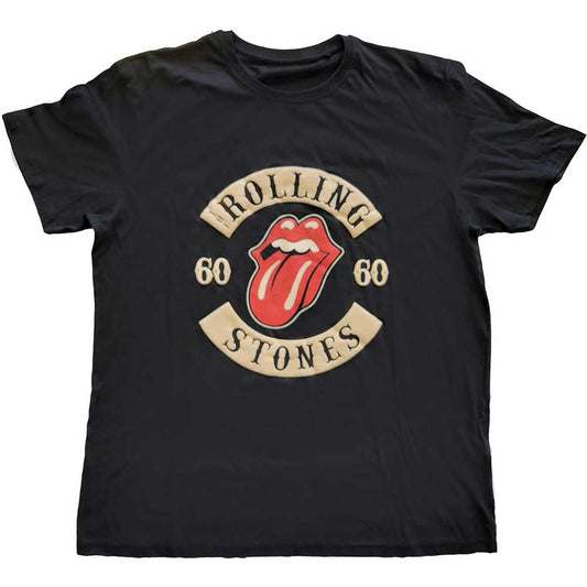 Rolling Stones Sixty Biker Tongue T-shirt Front