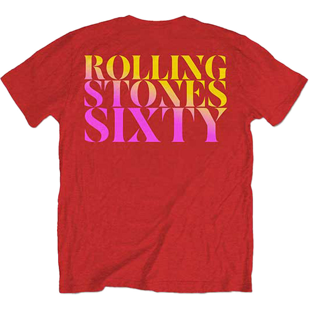 Rolling Stones Sixty Gradient Text T-shirt Back