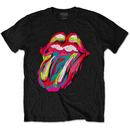 Rolling Stones Sixty Brushstroke Tongue T-shirt Front
