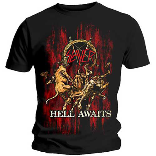 Slayer Hell Awaits T-shirt Front