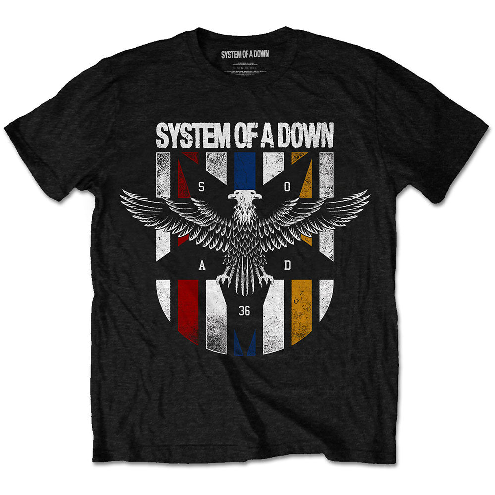 System Of A Down Eagle Colours T-shirt Front