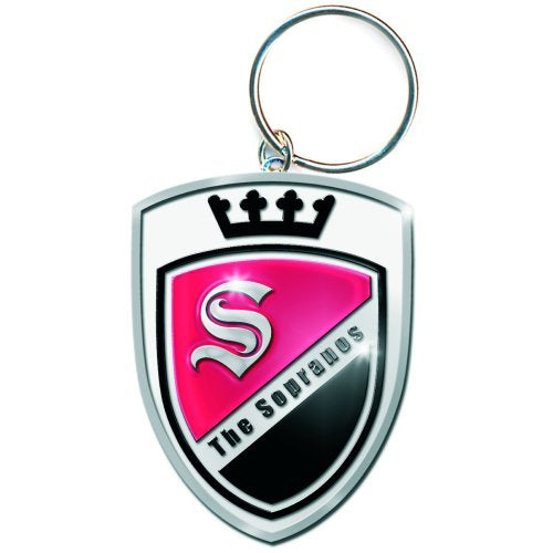 Sopranos Crest Logo Plastic Key Chain Front