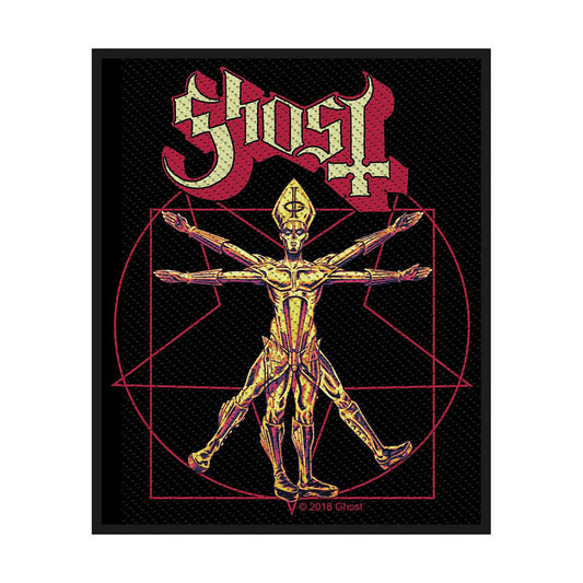 The Vitruvian Ghost Woven Patch Front