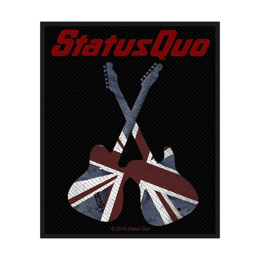 Status Quo Guitars Woven Patch Front