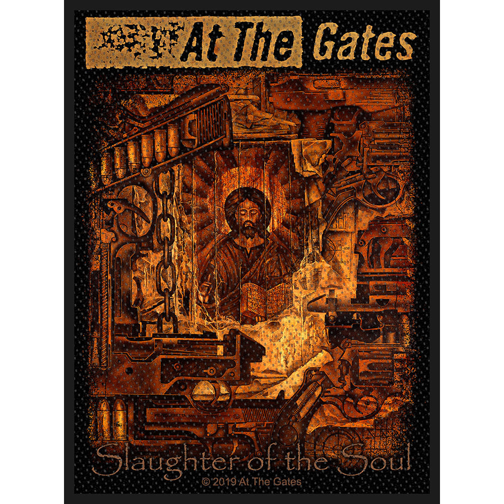 At The Gates Slaughter Of The Soul Woven Patch Front