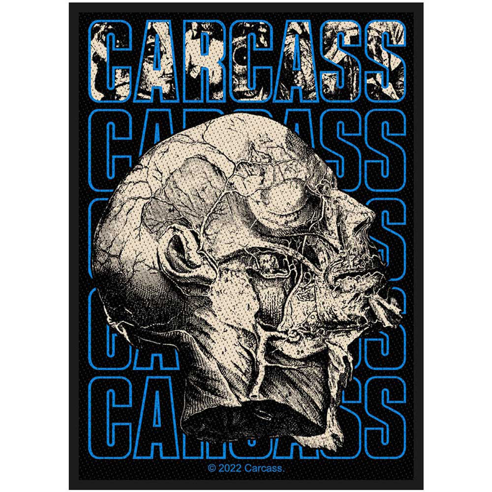 Carcass Necro Head Woven Patch Front