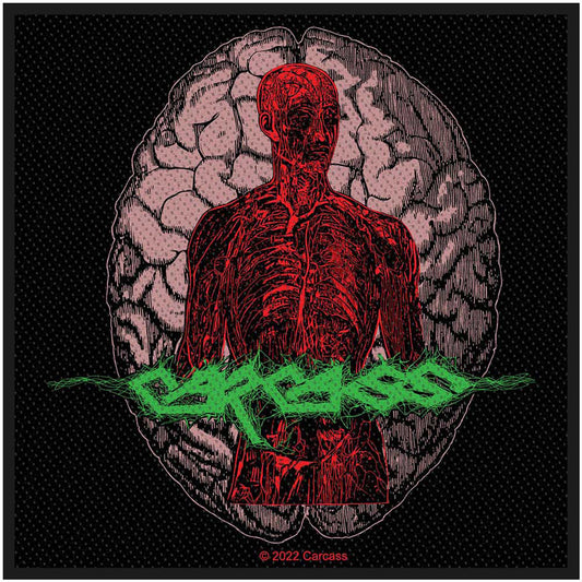 Carcass Cabeza Woven Patch Front