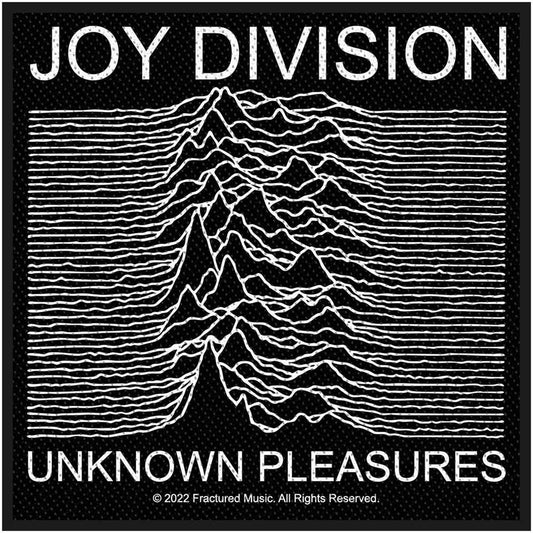 Joy Division Unknown Pleasures Woven Patch Front