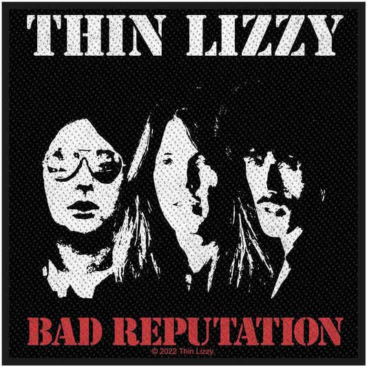 Thin Lizzy Bad Reputation Woven Patch Front