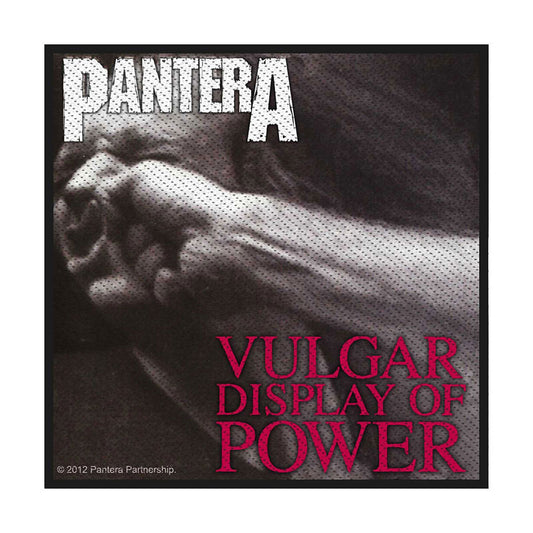 Pantera Vulgar Display Of Power Woven Patch Front