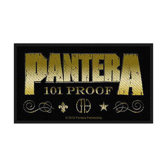 Pantera Whiskey Label Woven Patch Front