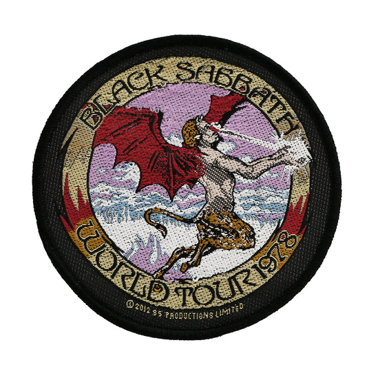 Black Sabbath World Tour 1978 Woven Patch Front