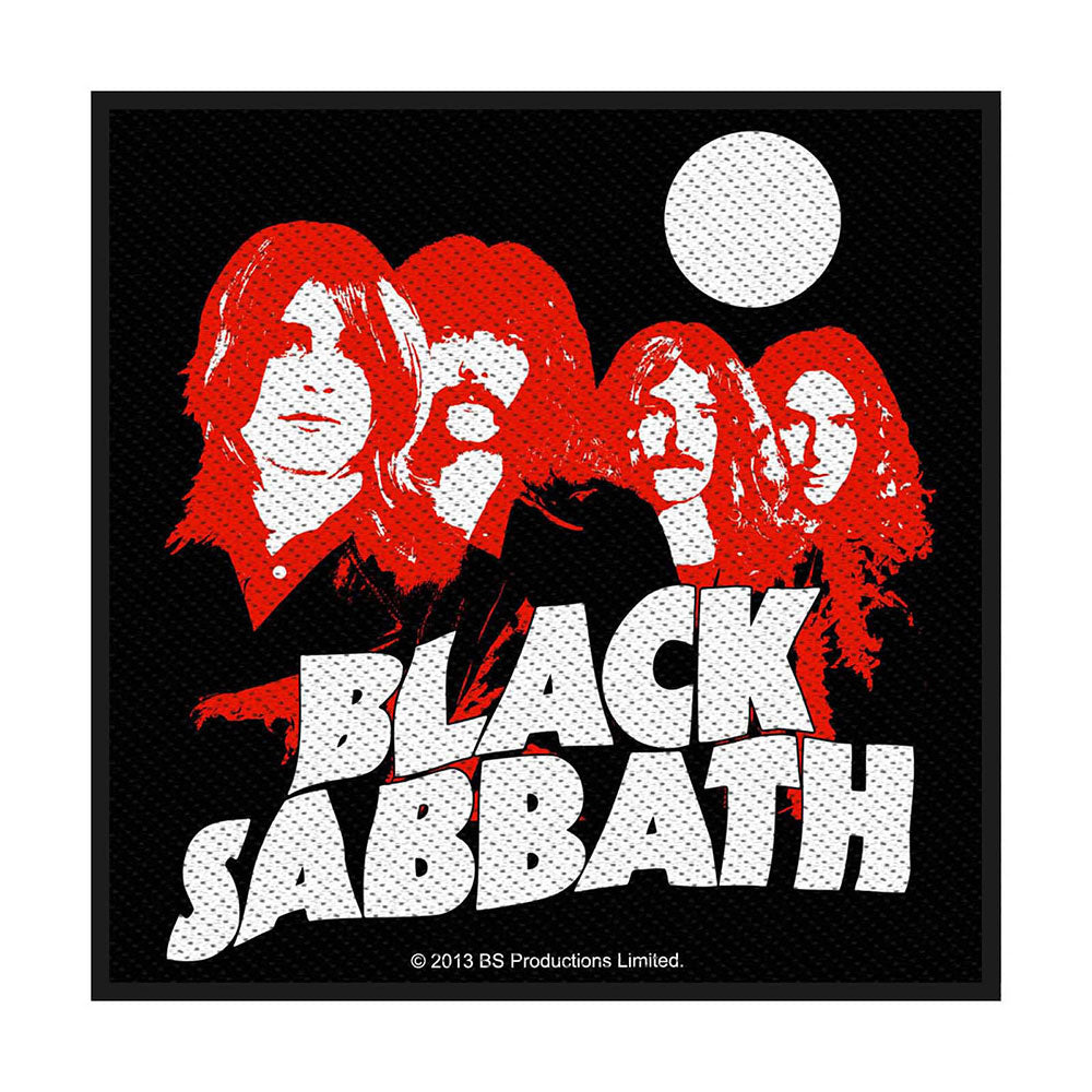 Black Sabbath Red Portraits Woven Patch Front