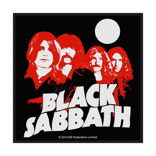 Black Sabbath Red Portraits Woven Patch Front