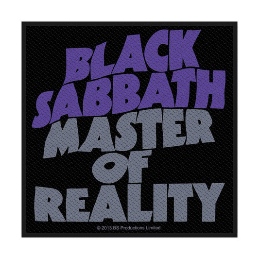 Black Sabbath Master Of Reality Woven Patch Front