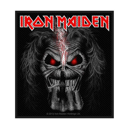Iron Maiden Eddie Candle Finger Woven Patch Front