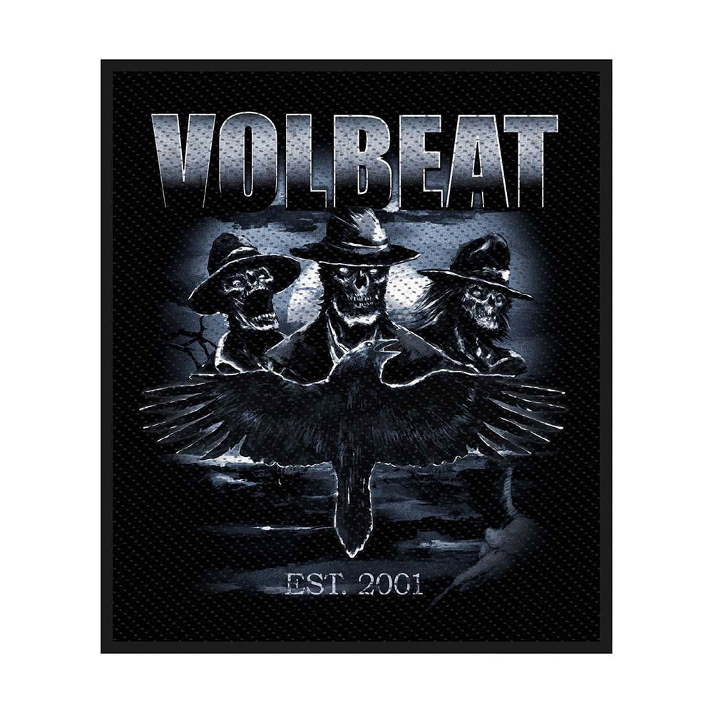 Volbeat Outlaw Raven Woven Patch Front