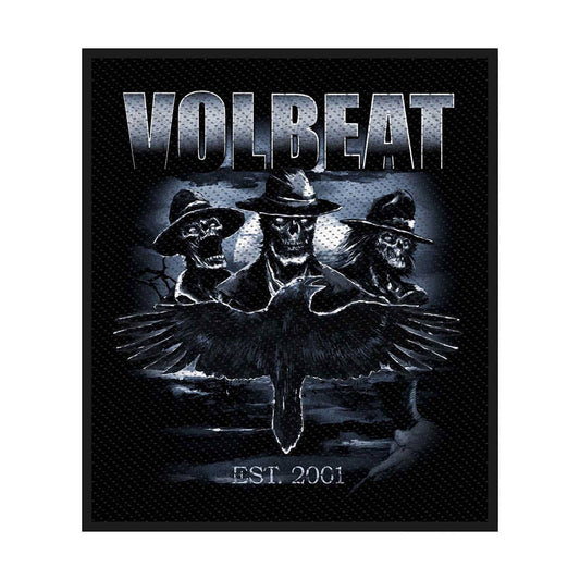 Volbeat Outlaw Raven Woven Patch Front