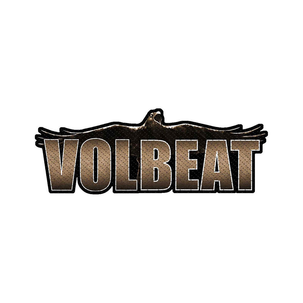 Volbeat Raven Logo Cut-out Woven Patch Front