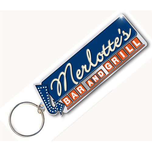 True Blood Merlottes Plastic Key Chain Front