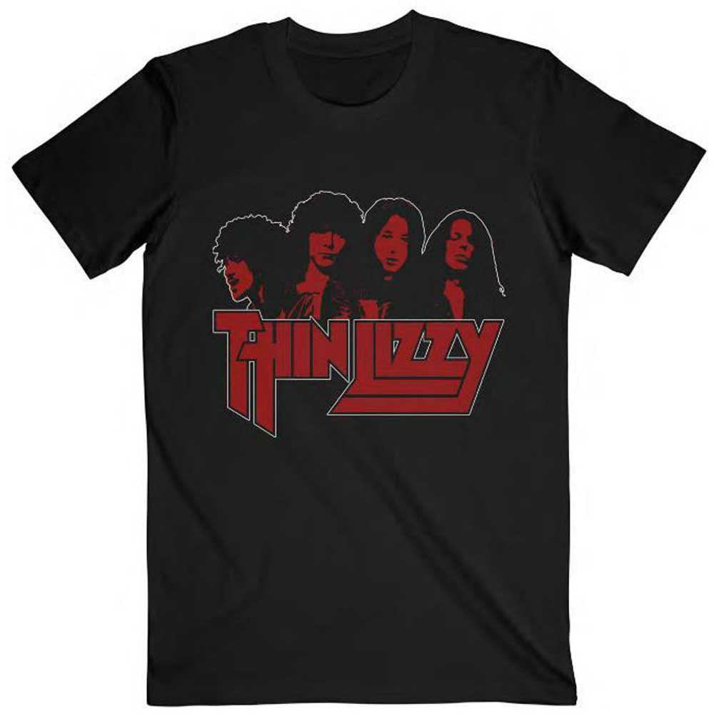 Thin Lizzy Band Photo Logo T-shirt Front
