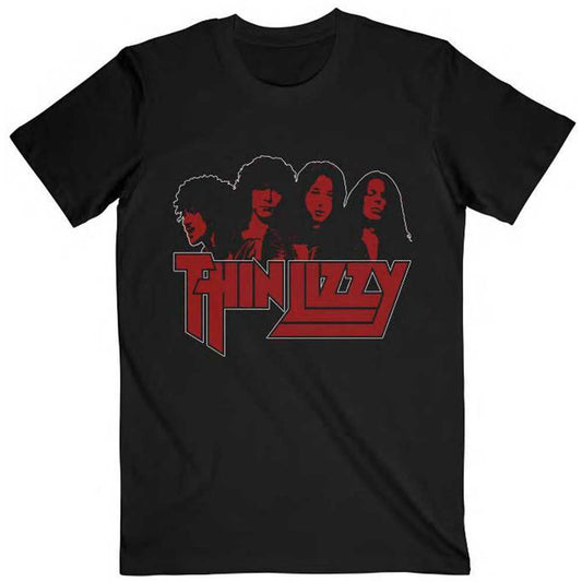 Thin Lizzy Band Photo Logo T-shirt Front
