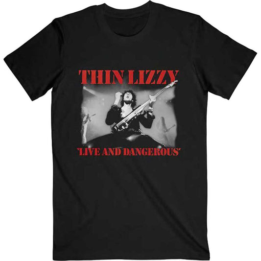 Thin Lizzy Live & Dangerous T-shirt Front