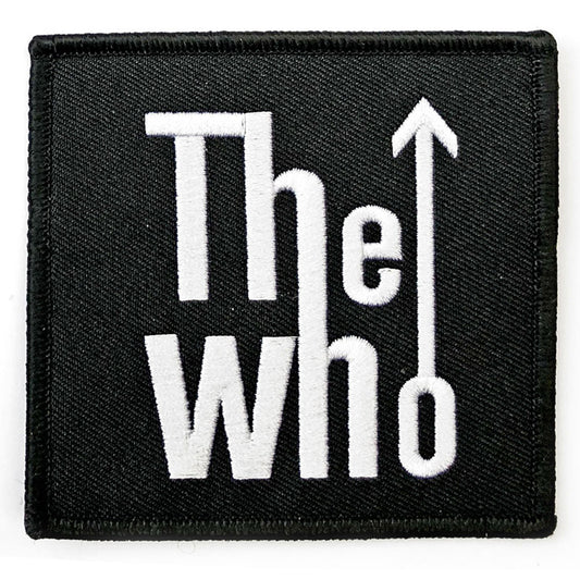 Who Arrow Logo Woven Patch Front