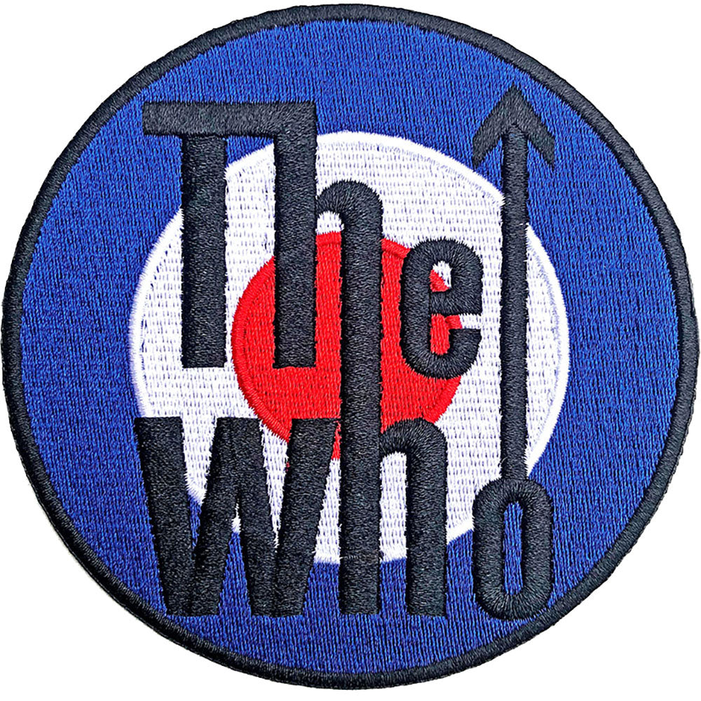 Who Target Logo Bordered Woven Patch Front