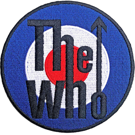Who Target Logo Bordered Woven Patch Front