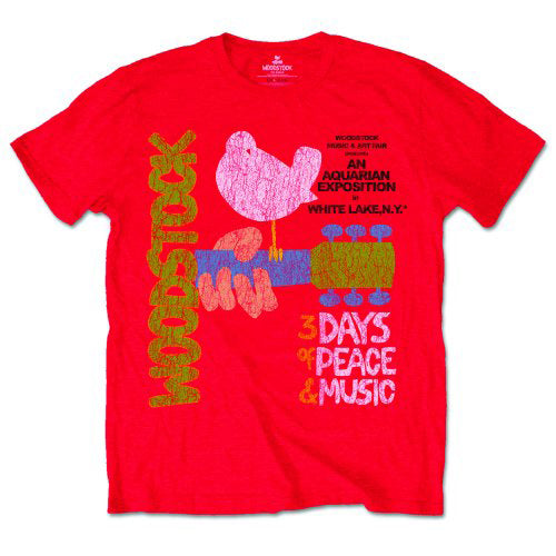 Woodstock Classic Vintage Poster T-shirt Front