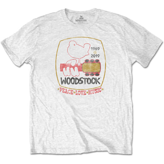 Woodstock Peace Love Music T-shirt Front