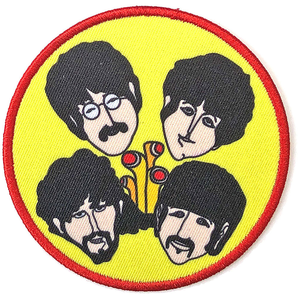 Beatles Yellow Submarine Periscopes & Heads Woven Patch Front