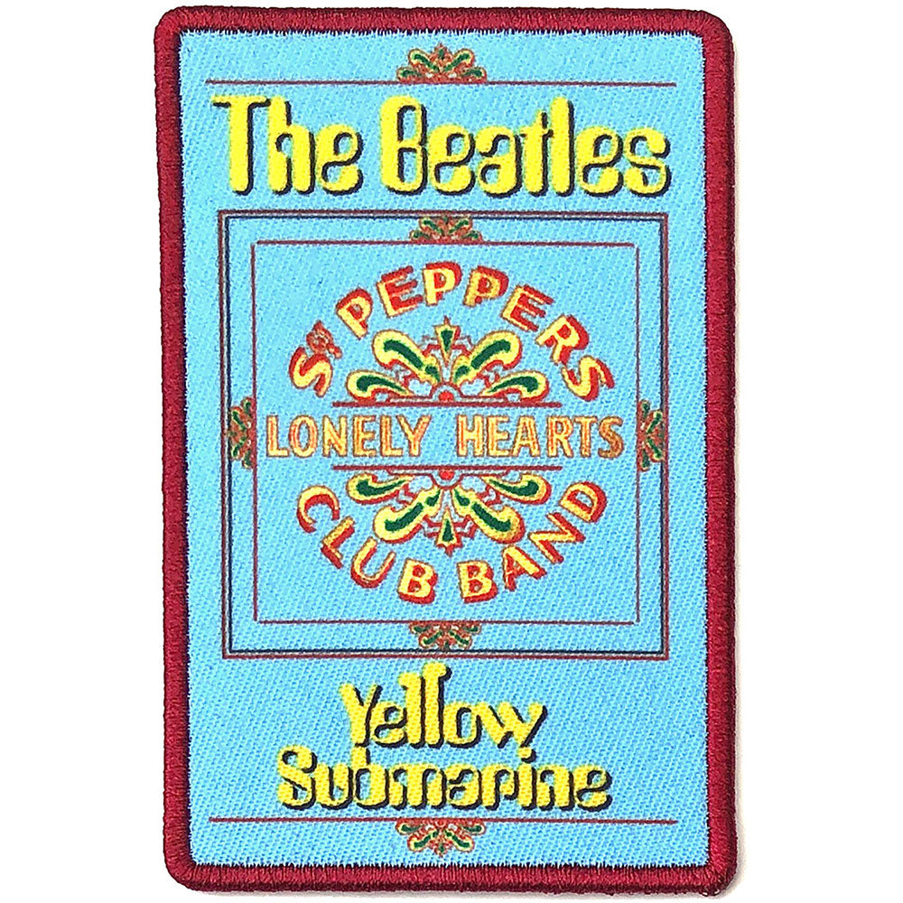Beatles Yellow Submarine Lonely Hearts Woven Patch Front