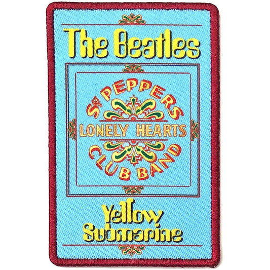 Beatles Yellow Submarine Lonely Hearts Woven Patch Front