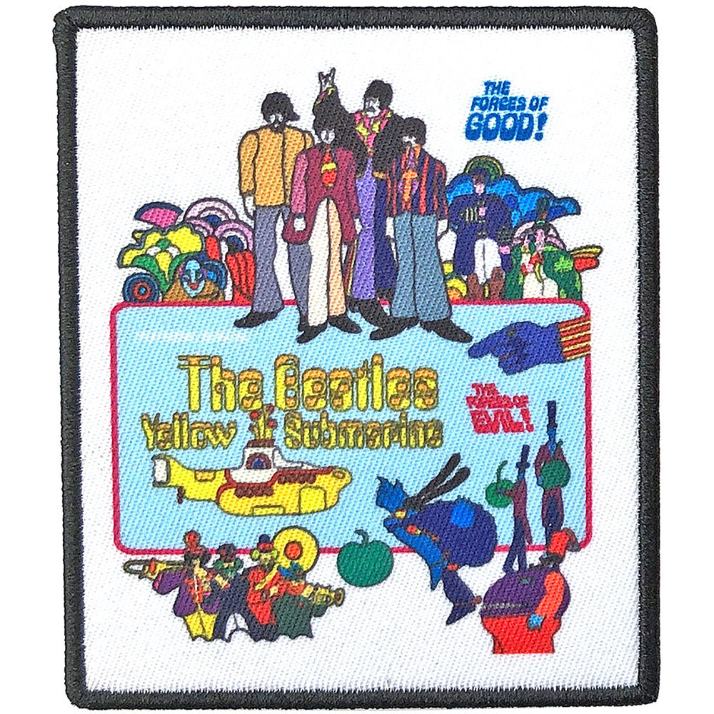 Beatles Yellow Submarine Movie Poster Woven Patch Front