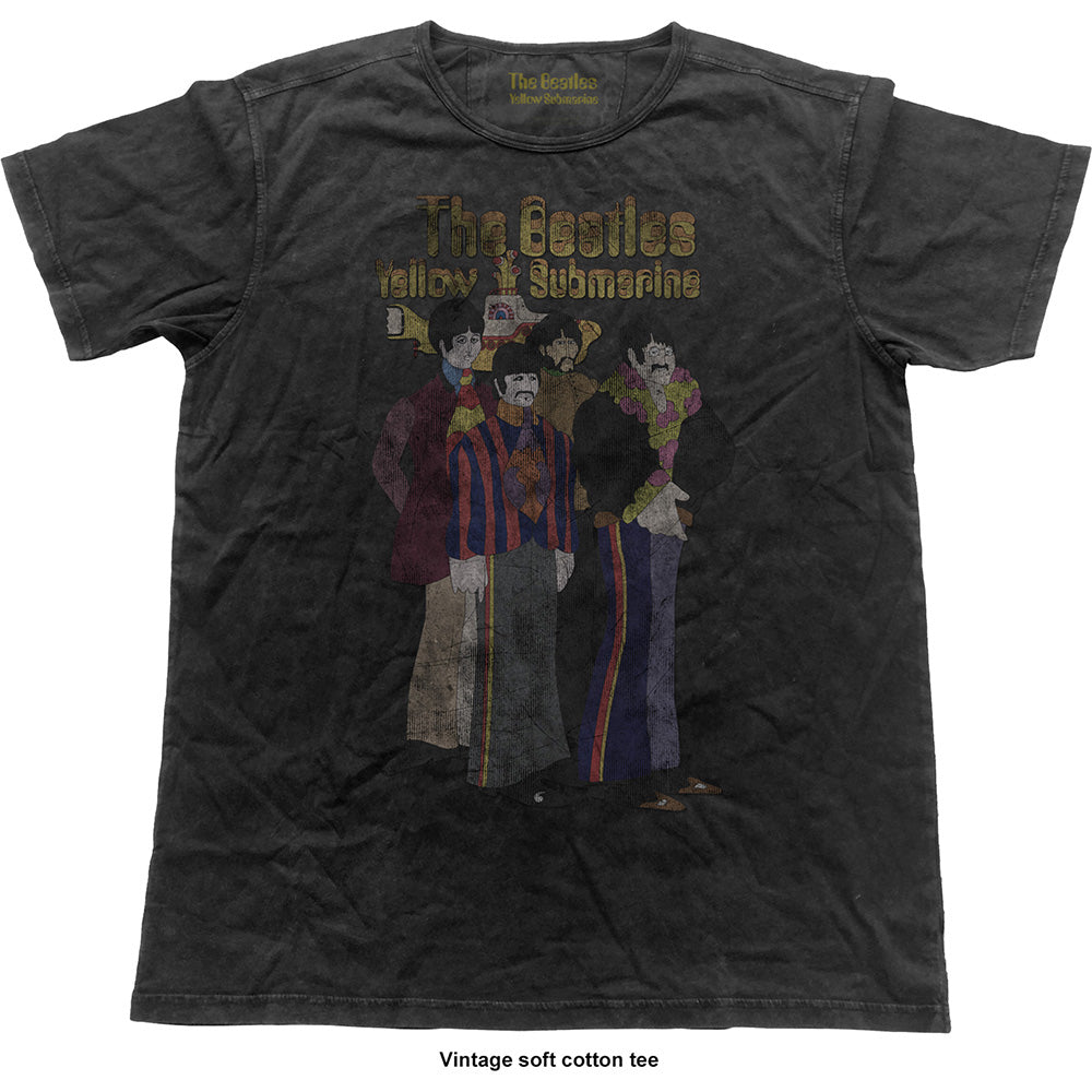 Beatles Yellow Submarine Band Vintage T-shirt Front