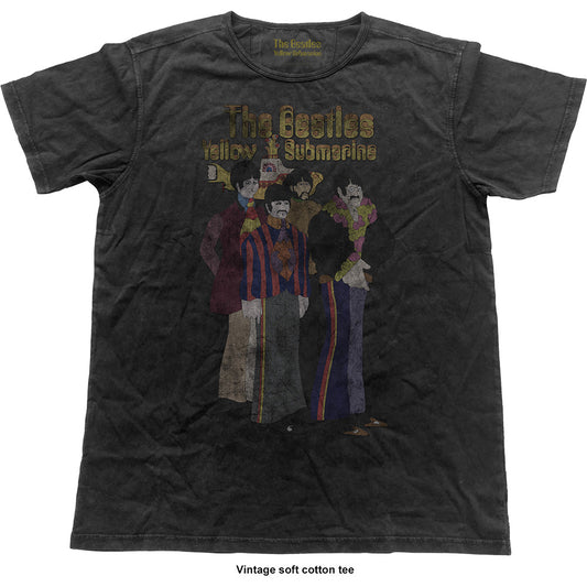 Beatles Yellow Submarine Band Vintage T-shirt Front