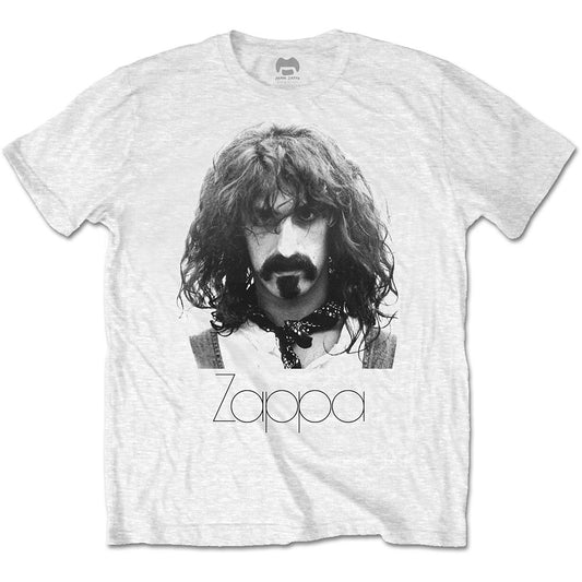 Frank Zappa Thin Logo Portrait T-shirt Front