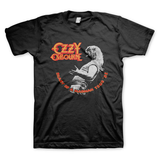Ozzy Osbourne Diary Tour 82 T-shirt Front