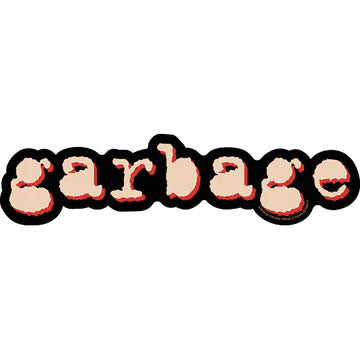 Garbage Logo Sticker Front