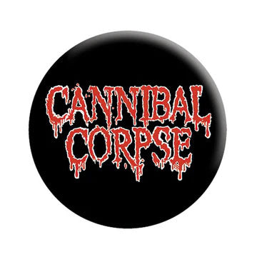 Cannibal Corpse Logo Button Front