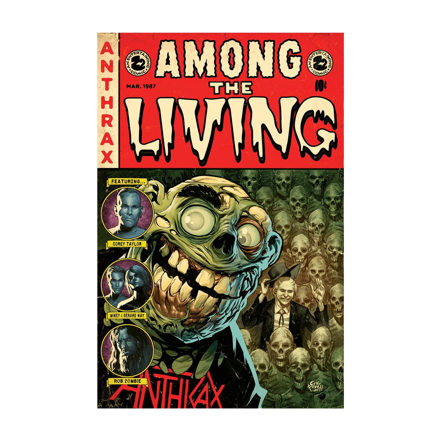 Anthrax - Among The Living Graphic Novel Deluxe Book Comic Book Front