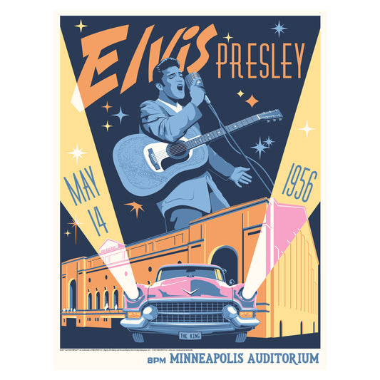 Elvis Presley Minneapolis by Steve Thomas Limited Screenprint Front