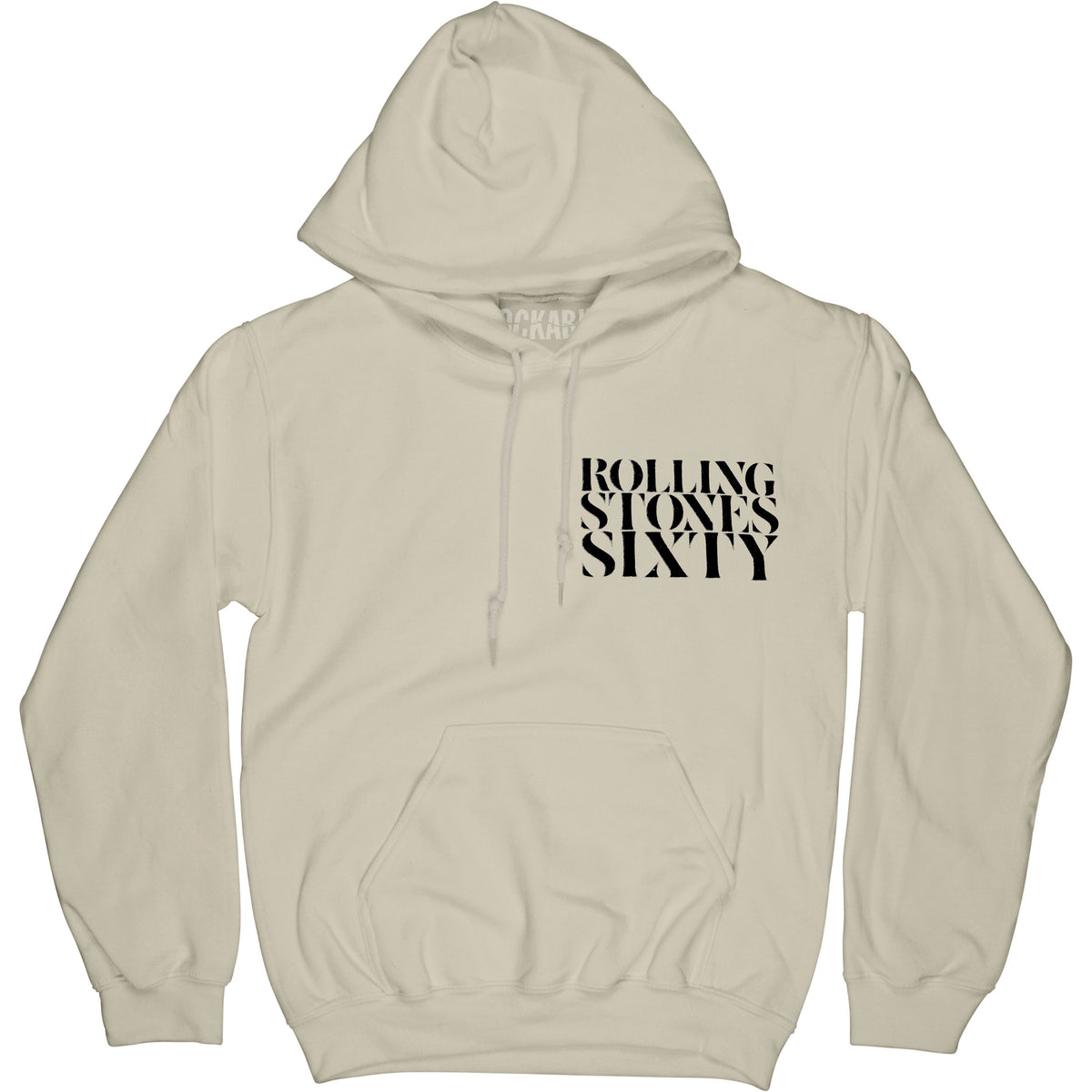 Rolling Stones Sixty Sand Hoodie Hooded Sweatshirt Front